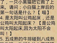 冷笑话脑筋急转弯大全及答案,冷笑话脑筋急转弯大全解析